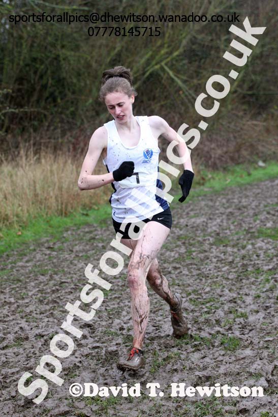 Senior girls Northern Inter Counties Schools Cross Country, Stockton. Photo: David T. Hewitson/Sports for All Pics